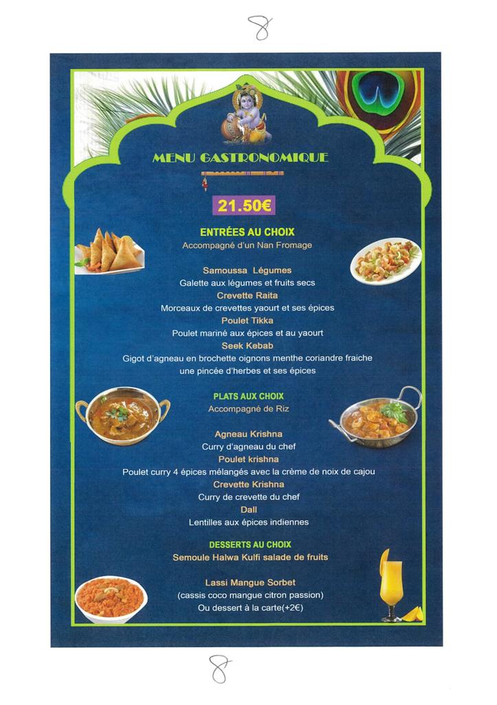 Menu Gastronomique