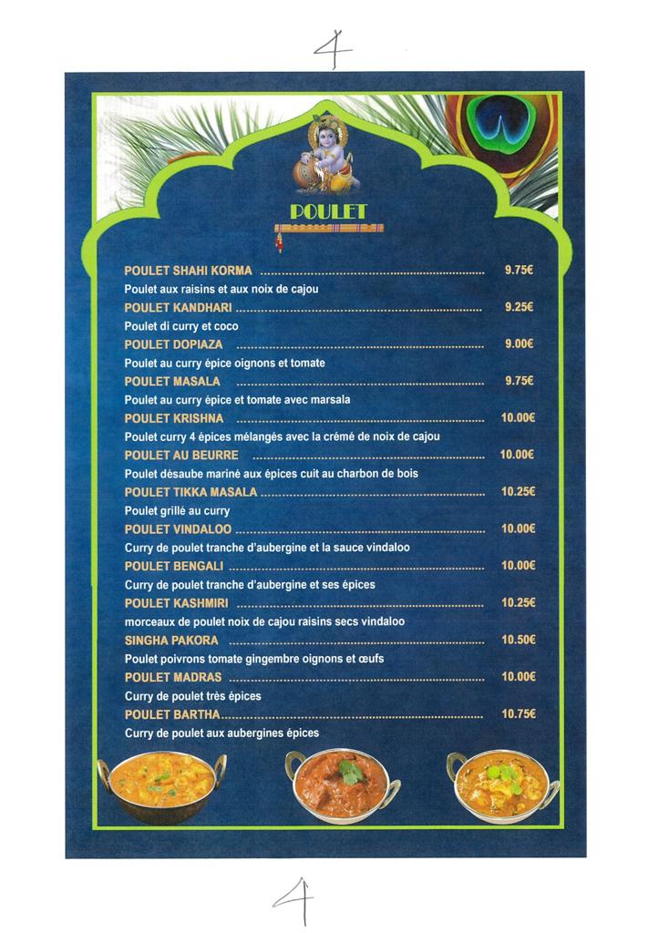 Plats au Poulet